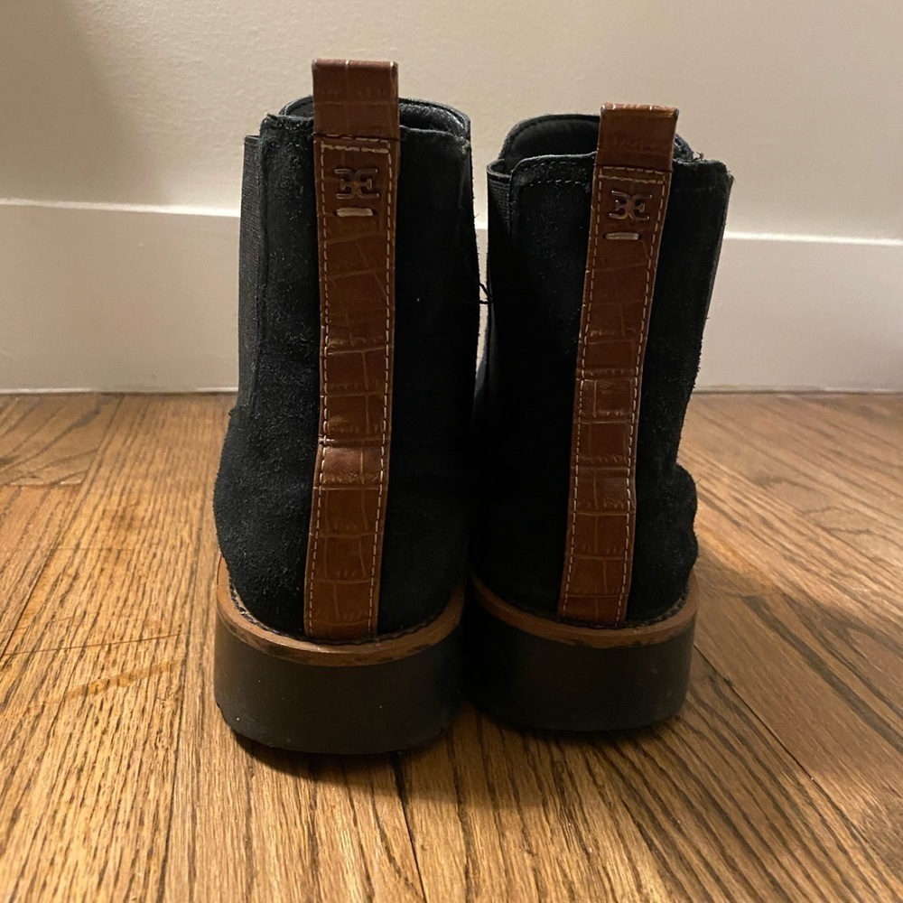 Sam Edelman | Jaclyn Boots Black Waterproof Suede | Great Condition - Picture 6 of 8